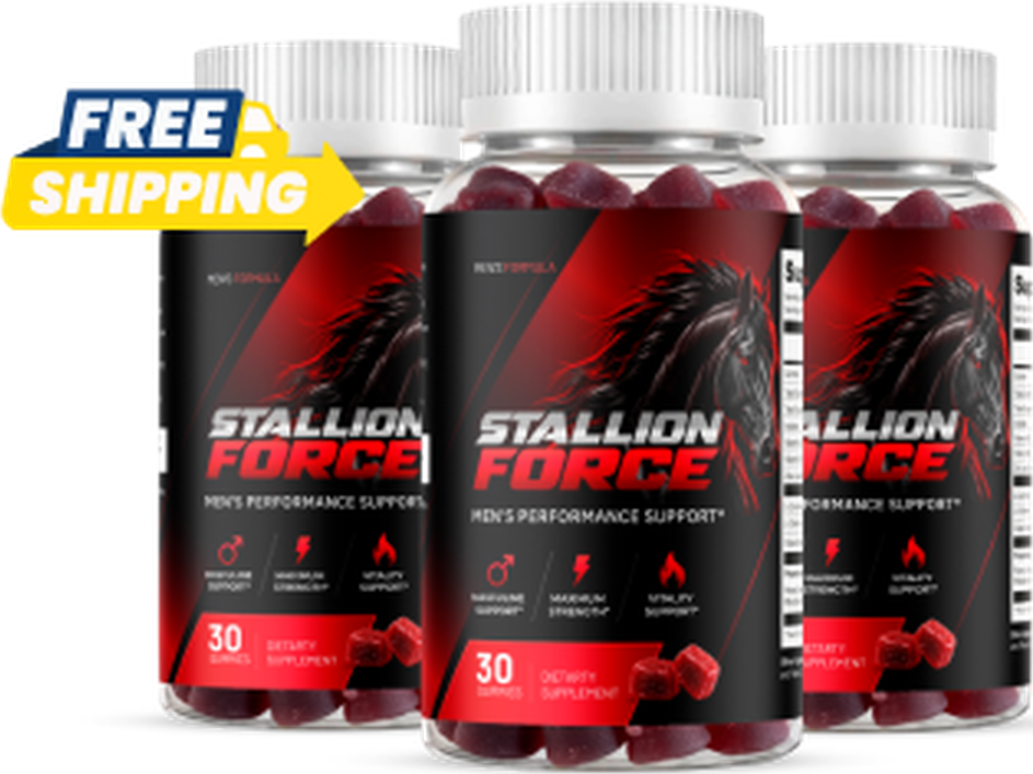 Stallion Force gummies, three bottle pack